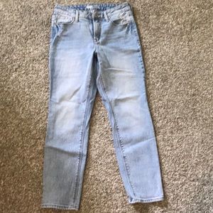 Power straight high rise jeans